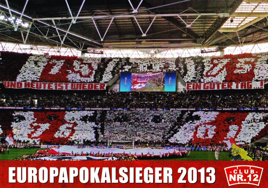 Postkarte "Europapokalsieger 2013"